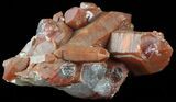 Natural Red Quartz Crystals - Morocco #57229-1